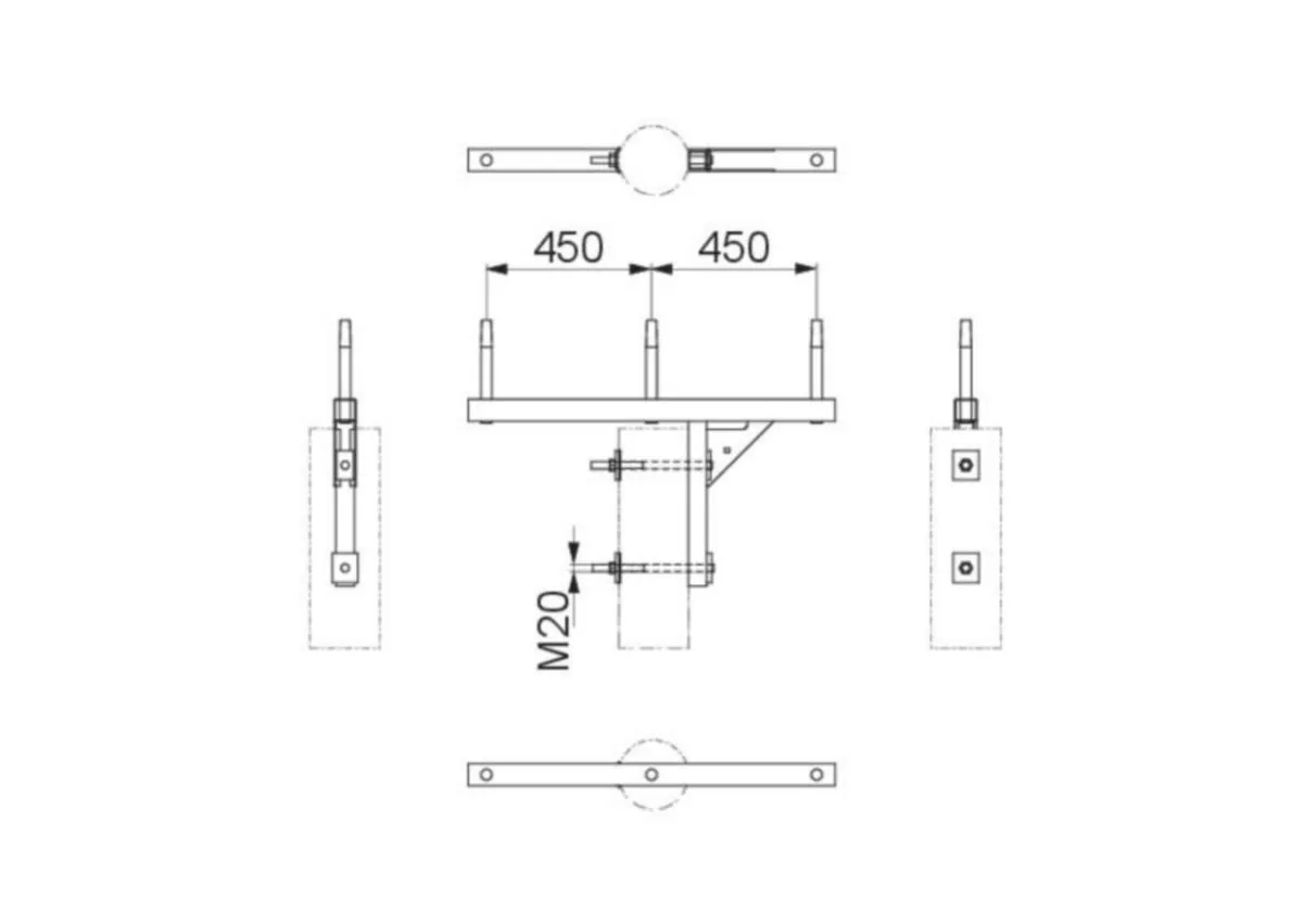 Taso-orsi Ensto UN - TASO-ORSI ENSTO UN SH151.04 PAS/BLL VAIHEV 450mm