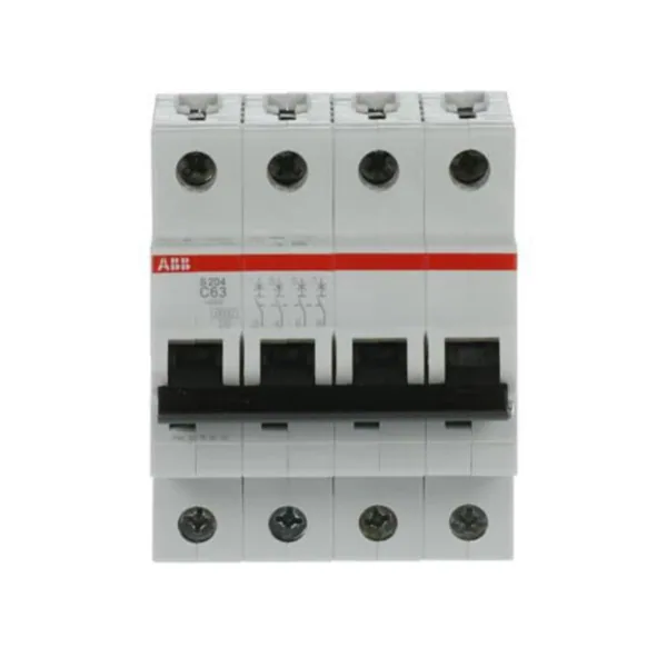 Johdonsuojakatkaisija ABB S200 C-käyrä 4-nap S204-C63 C63A