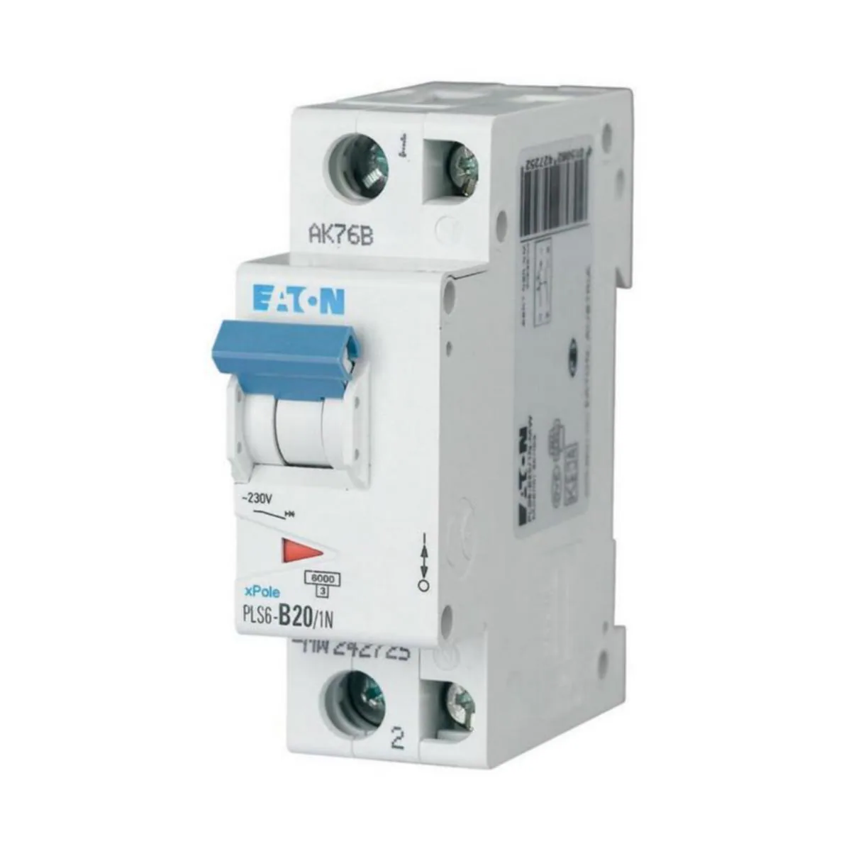 Johdonsuojakatkaisija Eaton Xpole PLS6-B20/1N-MW