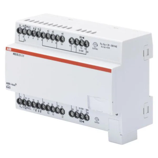 Lähtöyksikkö lämmitin KNX ABB PÄÄPIIRI 2-KAN 0-10VDC 8 DIN