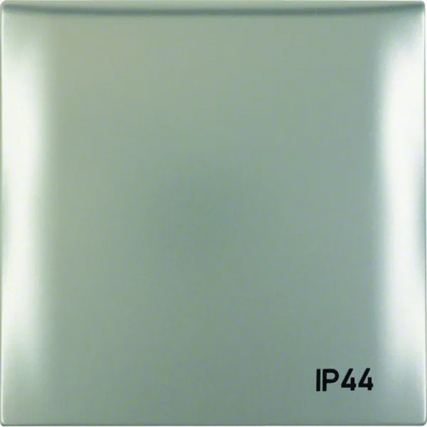 Peitelevy Hager Integro Flow 1f IP44 w. lid chrome