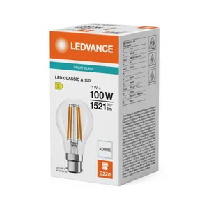 Vakiolamppu Ledvance Value Classic - VAKIOLAMPPU VALUE CLASSIC CLA 11W/840 1521LM B22D CL
