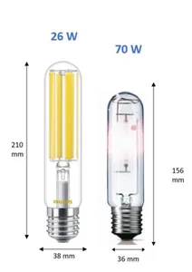 Ympärisäteilevä lamppu Philips TrueForce Road - YMPÄRISÄTEILEVÄ LAMPPU TFORCE ROAD 26W 740 E27 MV 4500LM