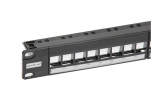 Paneeli 19"  Eurolan Cat6 UTP - PANEELI 19" RJ45 EUROLAN CAT6 UTP 1U 24/0 TYHJÄ KEYSTON