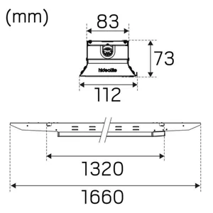 Tunnistinvalaisin Hide-a-lite Indline G2 - TUNNISTINVALAISIN INDLINE G2 IP23 19750LM 100W CASAMBI PIR