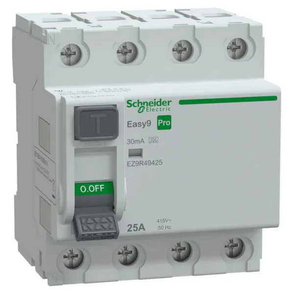 Vikavirtasuojakytkin Schneider Electric Easy9 RCCB 4P 25A 30MA A
