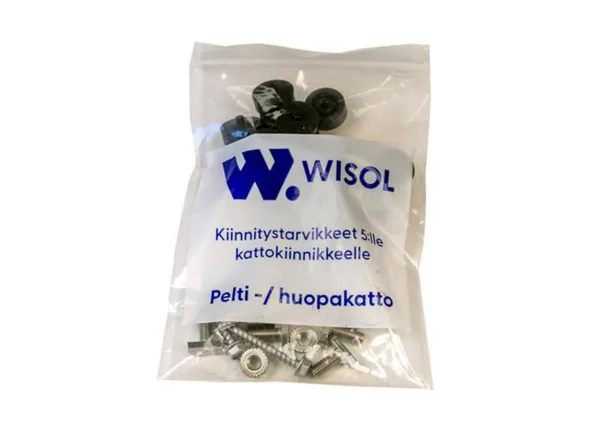 Harjakattotuotteet Wisol ASENNUSTARVIKEPAKKAUS RUUVIPUSSI 5 425 KANNAK