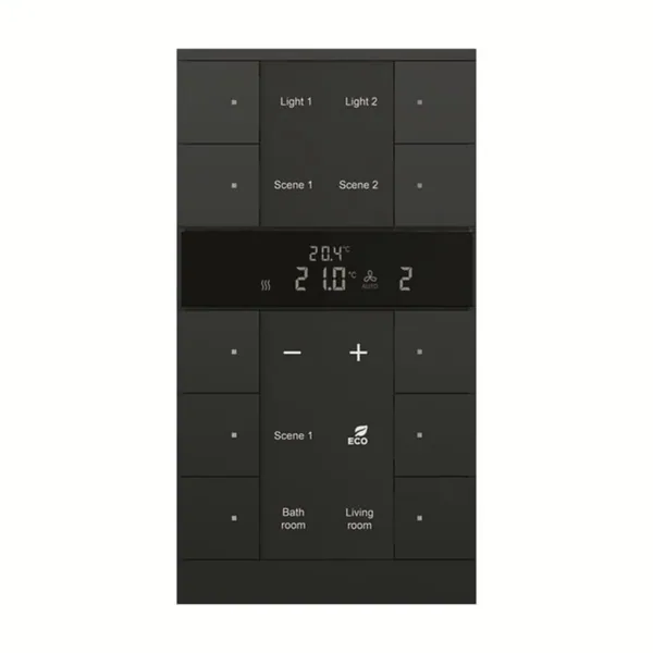 Huonetermostaatti KNX ABB 10-gang RTC-slave blk