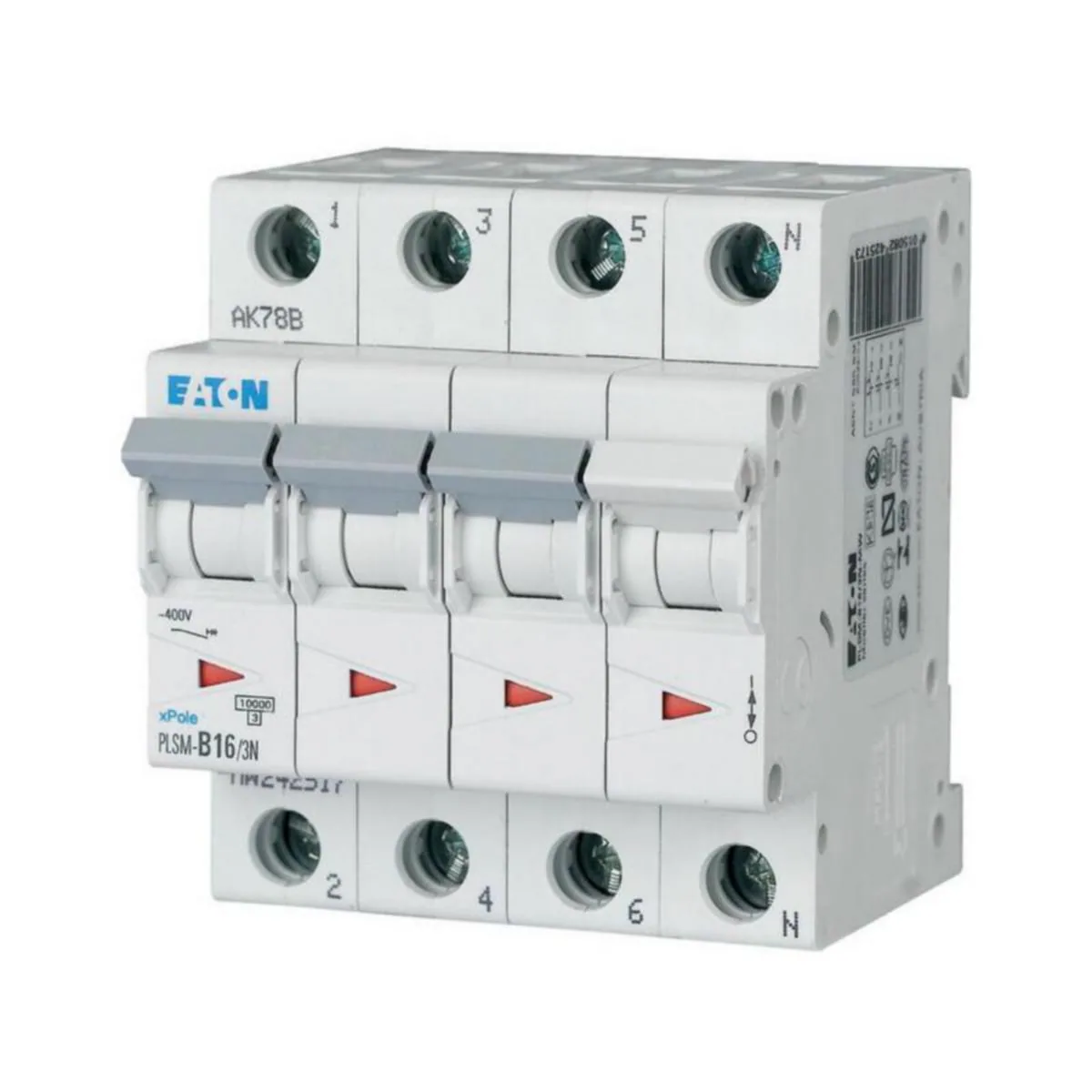 Johdonsuojakatkaisija Eaton Xpole PLSM-C16/3N-MW