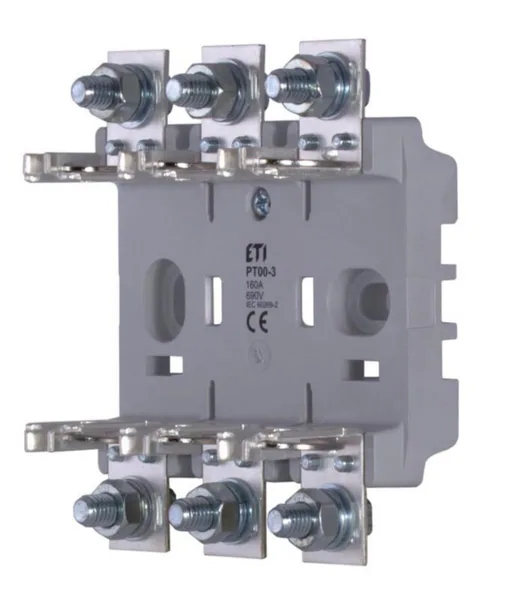Kahvarokealustat PT 00 ETI KAHVAVAROKEALUSTA 00/3P RUUVI-2XAL/CU