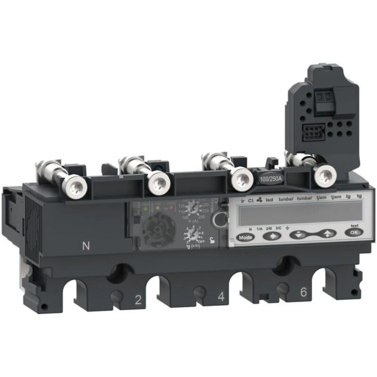 Kompaktikatkaisijan suojarele Schneider Electric ComPactT MicroLogic 4P 6.2 E 40A NSX100