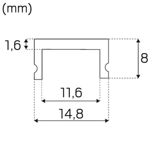Mekaaninen lisätarvike Hide-a-lite Hide-a-lite - MEKAANINEN LISÄTARVIKE KUPU HUURRETTU 15MM 2M