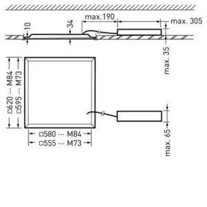 Moduulivalaisin Twenty3 2230 - MODUULIVALAISIN TWENTY3 G4 600 IP40 4200LM 4K MP VA
