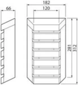 Saunavalaisin Airam SaunaLED - SAUNAVALAISIN SAUNALED VERT IP65 8W/827 DIM PCO TRL