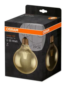 Sisustuslamppu Osram Vintage 1906 LED - SISUSTUSLAMPPU OSRAM 1906 GLOBE 7W/824 FIL GD E27