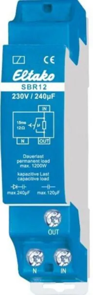 Virranrajoitusrele SBR12-230V/240µF Eltako
