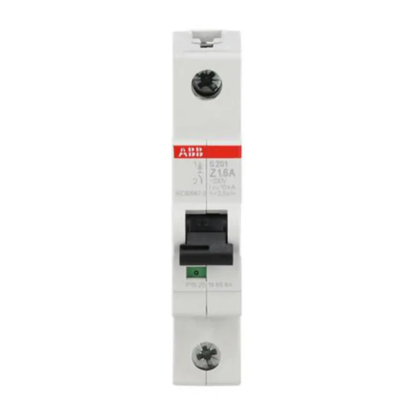 Johdonsuojakatkaisija ABB Z-käyrä 1-nap S201-Z1.6 Z1.6A