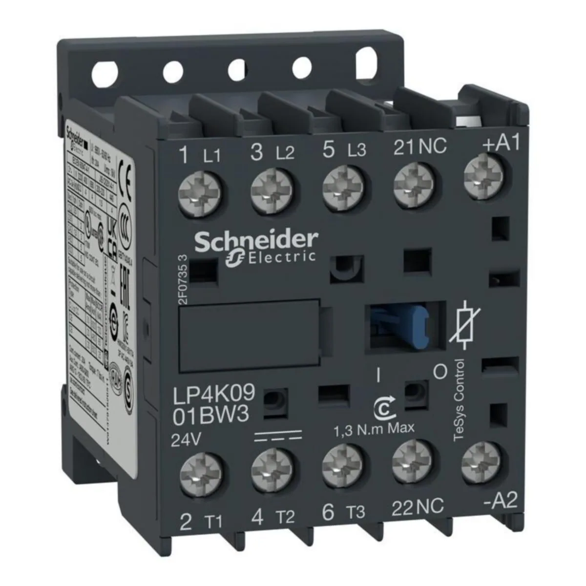 Kontaktori Schneider Electric TeSys mini K LP4K0901BW3 9A 3S 0S+1A 24V DC