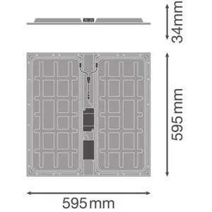 Moduulivalaisin Ledvance Panel PFM Protect 600 - MODUULIVALAISIN LEDVANCE PL IP54 600 36W/840 DALI UGR19
