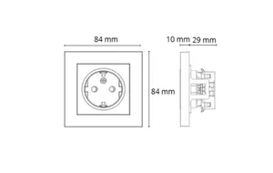 Pistorasia SG Install uppoasennus - PISTORASIA INSTALL 1S/16A/IP21 UKJ 0X MUS