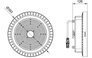 Syväsäteilijä Philips CoreLine highbay - SYVÄSÄTEILIJÄ CORELINE HIGHBAY 30000LM 840 DALI IP65 NB