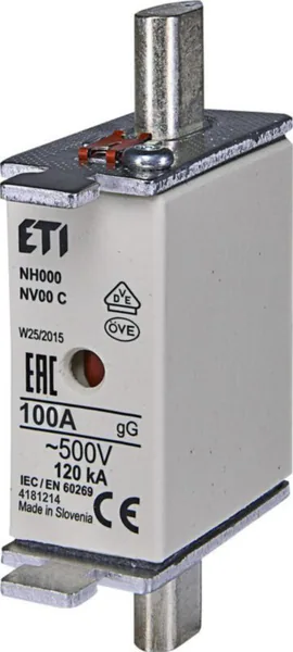 Kahvasulake ETI NV 000 GG 125A 500V
