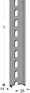 Kannatinkisko MP-Bolagen MP-91x - ASENNUSKISKO MP-BOLAGEN MP-911S 300 mm A