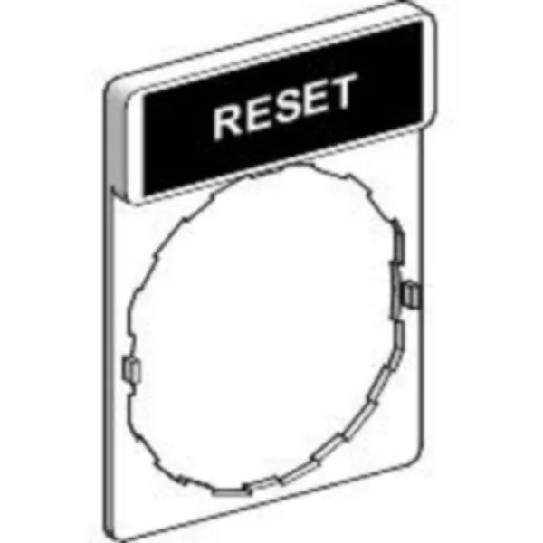 Kilvenpidin Schneider Electric Harmony ZBY2323 "RESET" PUN. TAUSTA