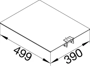 Lattiakanavan kansi Hager tehalit.BKG - LATTIAKANAV. KANSI TEHALIT.BKG BKG FE 400X500MM ULOSOT. ZN