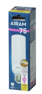 Vakiolamppu Airam Tubular pahvipakkaus - VAKIOLAMPPU TUBULAR TUB45 827 1055lm E27 OP