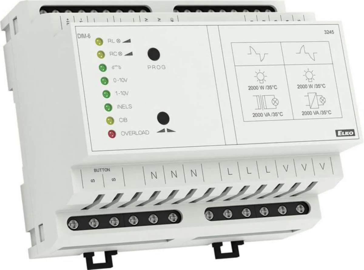 Valonsäädin ELKO EP DIM-6 - VALONSÄÄDIN ELKO EP DIM-6 2000VA RCL DIN