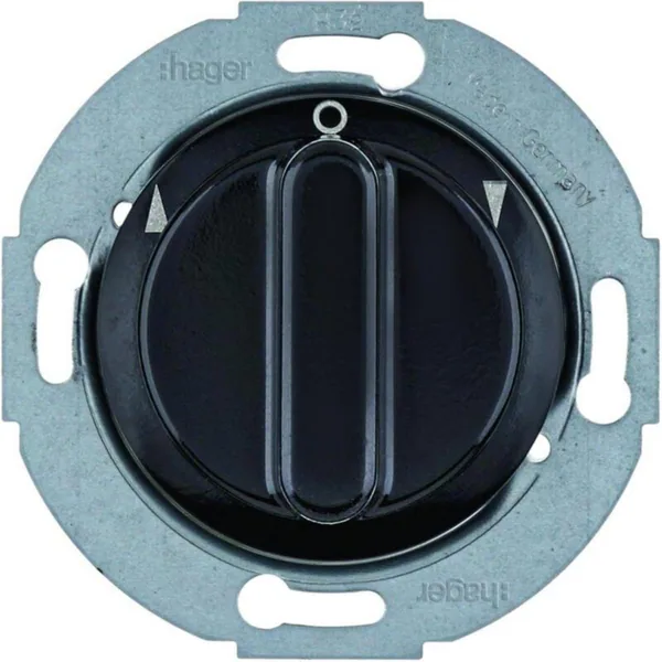 Kytkin Hager 1930 1P/10A/250V UKR black