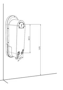 Latausasema Ensto One Home - LATAUSASEMA ENSTO ONE EVH 1X32A T2C RCBO DLM IP54