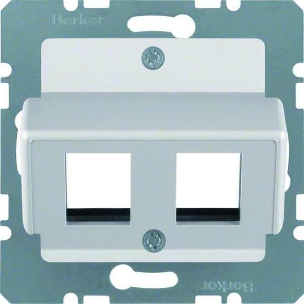 Telerasia Hager S.1 2XRJ45 AMP-LIIT. ALU