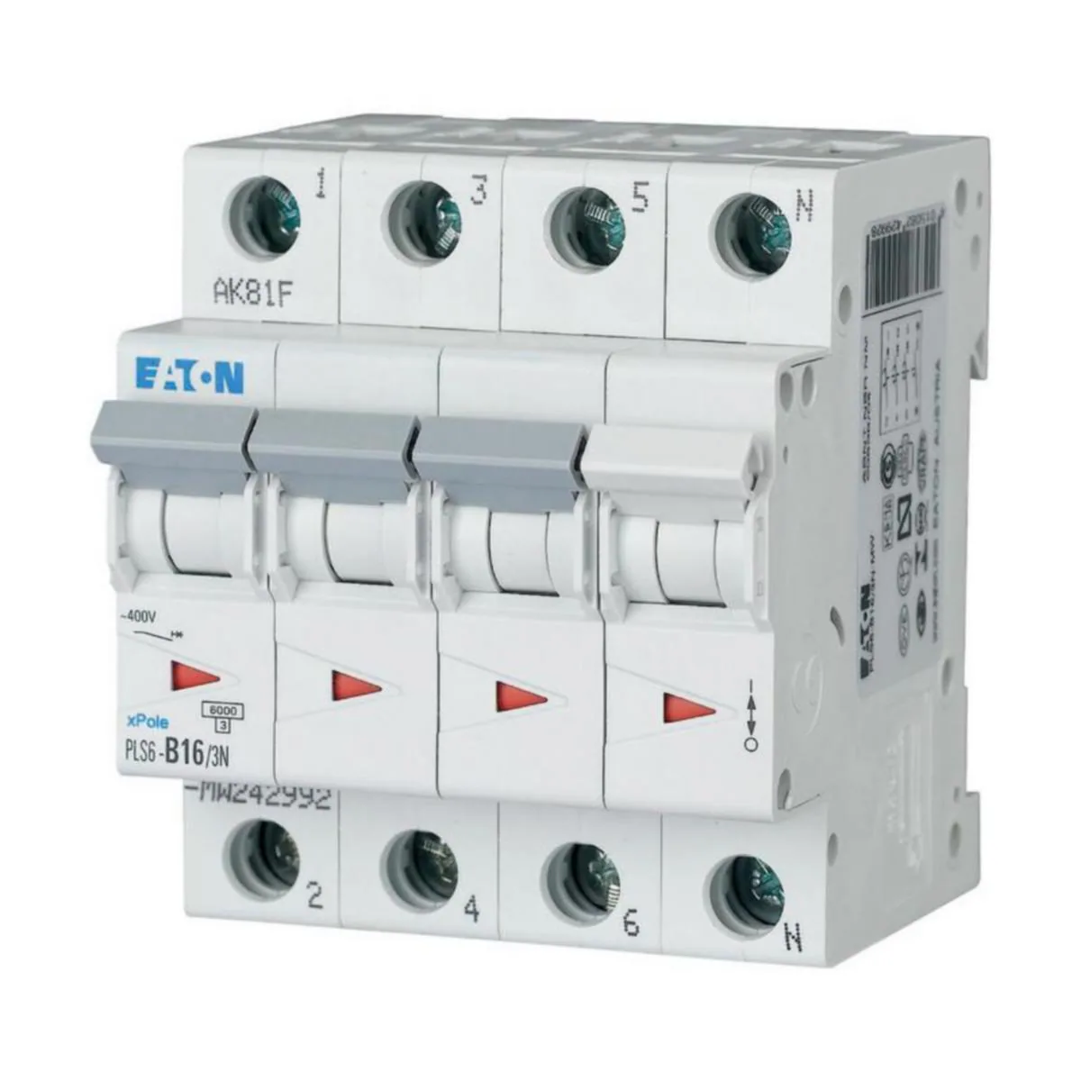 Johdonsuojakatkaisija Eaton Xpole PLS6-D16/3N-MW