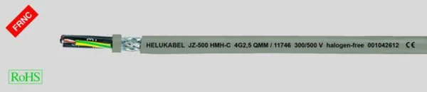 Ohjauskaapeli-HF Helukabel JZ-500 HMH-C 3G1,5 11723
