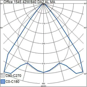 Pinta-/ripustusvalaisin Airam Office - PINTA-/RIPUSTUSVAL OFFICE 1545 42W/840 DA2 AL MA WH