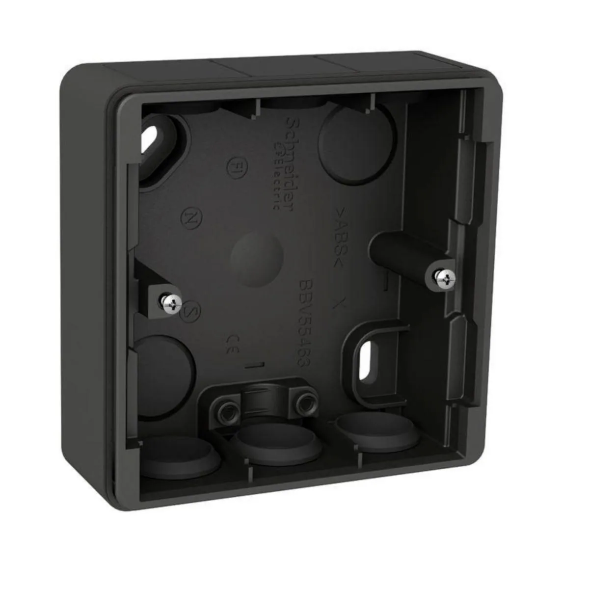 Pintakehys Schneider Electric Exxact IP44 1-PINTAKOJERASIA MAT. ANT – antrasiitti