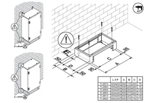 Sokkeli Hager orion plus - SOKKELI ORION PLUS FL957A K=150MM KOT. 500X200
