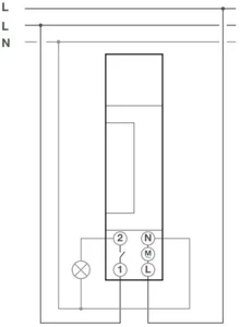 Kellokytkin mekaaninen Hager EHN010 - KELLOKYTKIN MEKAANINEN HAGER EHN010 VRK 1S 16A 230V 1M