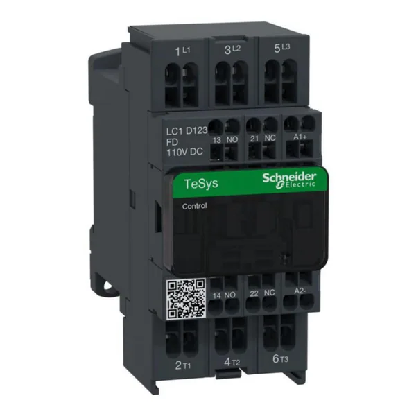 Kontaktori Schneider Electric TeSys LC1D123FD 12A 3S 1S+1A 110V DC