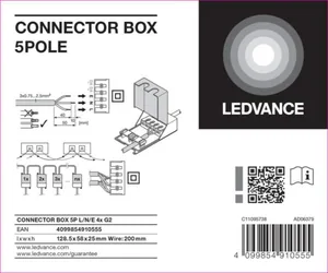 Kytkentäkotelo Ledvance Panel PFM - SÄHKÖINEN LISÄTARV PANEL PFM CONNECTOR BOX 5P ON/OFF 4KPL
