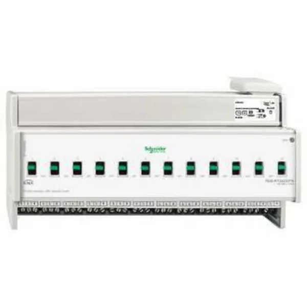 Lähtöyksikkö KNX Schneider Electric SpaceLogic KNX KYTKIN TOIM.L.K12X230/16A K.O