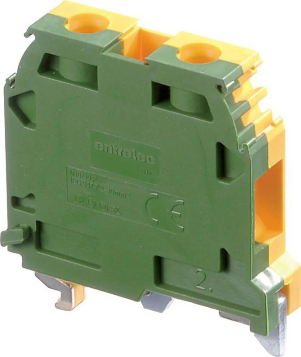 Maadoitusliitin TE / ABB Entrelec -liittimet 10MM, JOHTO:10MM2, VIHR/KELT