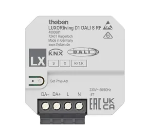 Säädin Theben LUXORliving - SÄÄDIN THEBEN LUXORLIVING D1 DALI S RF HIMM
