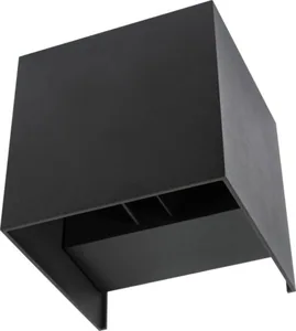Seinävalaisin ulko Black Box Unilamp - SEINÄVALAISIN ULKO UNILAMP BOX IP55 2X3W 4K BLACK