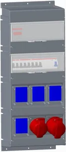 Pistorasiakeskus Amphenol Modular combi Muovikotelo