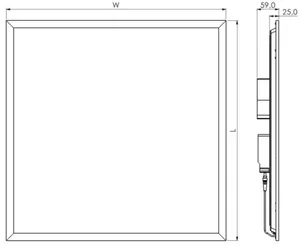 Uppo-/pintavalaisin Greenled SQUARE GEN3 - UPPO-/PINTAVALAISIN GREENLED IP20/IP50 29W 840 DALI WH
