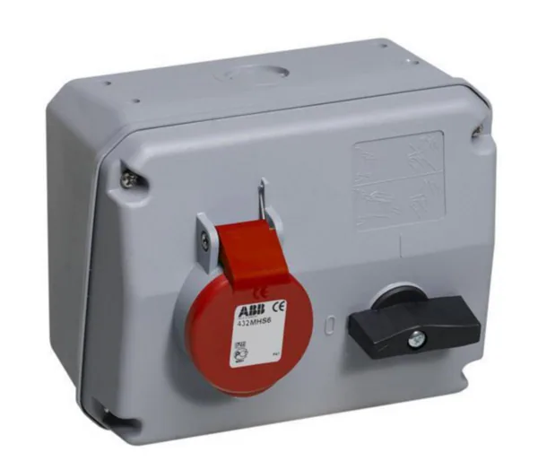 Voimapistorasia Amphenol Critical & Safe 6h, 32A, IP44, 3P+E