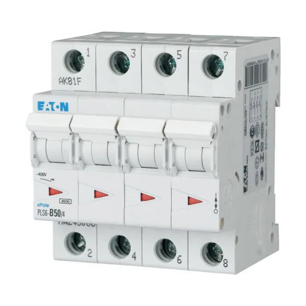 Johdonsuojakatkaisija Eaton Xpole PLS6-B50/4-MW